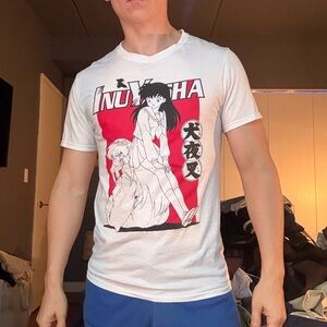 InuYasha White Graphic T-Shirt